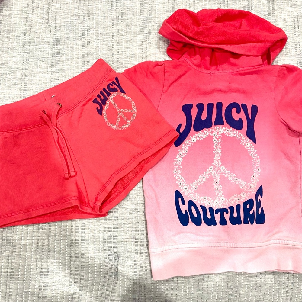 Juicy Couture Red Hoodie with Logo
